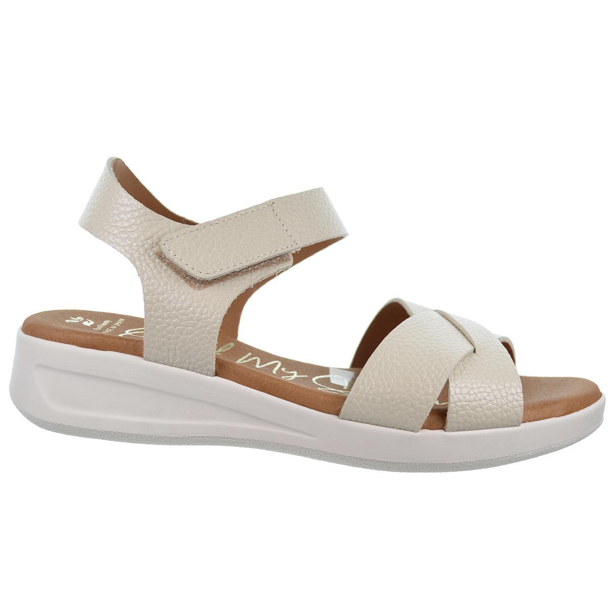 Oh My Sandals 5313 Sandalia Piel Plataforma y Cuña Mujer