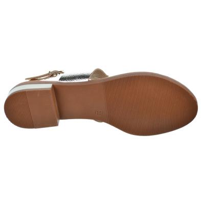 Oh My Sandals 5334 Sandalia Esclava en Piel Metalizada Mujer