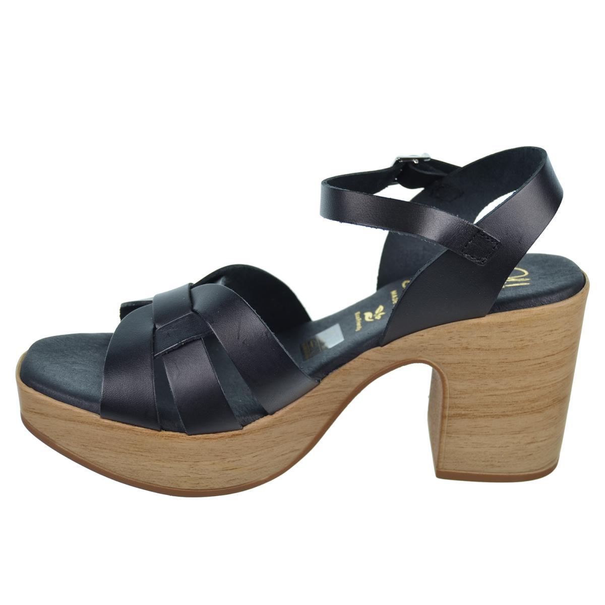 Oh My Sandals 5387 Sandalia Piel Tacón Plataforma Mujer