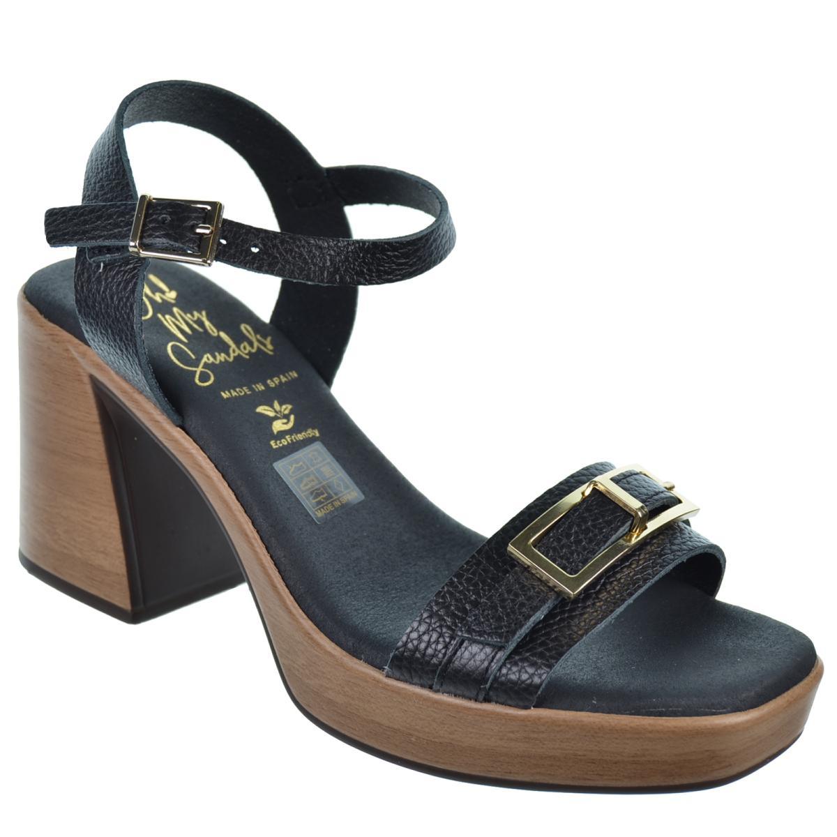 Oh My Sandals 5397 Sandalia Piel Tacón Plataforma Mujer