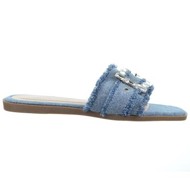 Isteria 24106 Sandalia Vaquero Acolchada Hebilla Mujer Goma antideslizante.