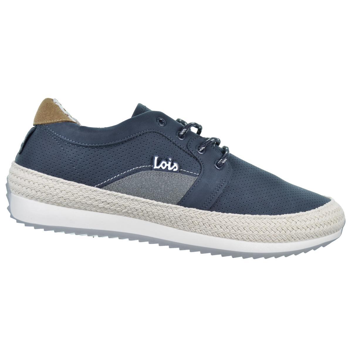 Lois 61333 Zapato Casual Acolchado Cordones Piso Caucho Hombre