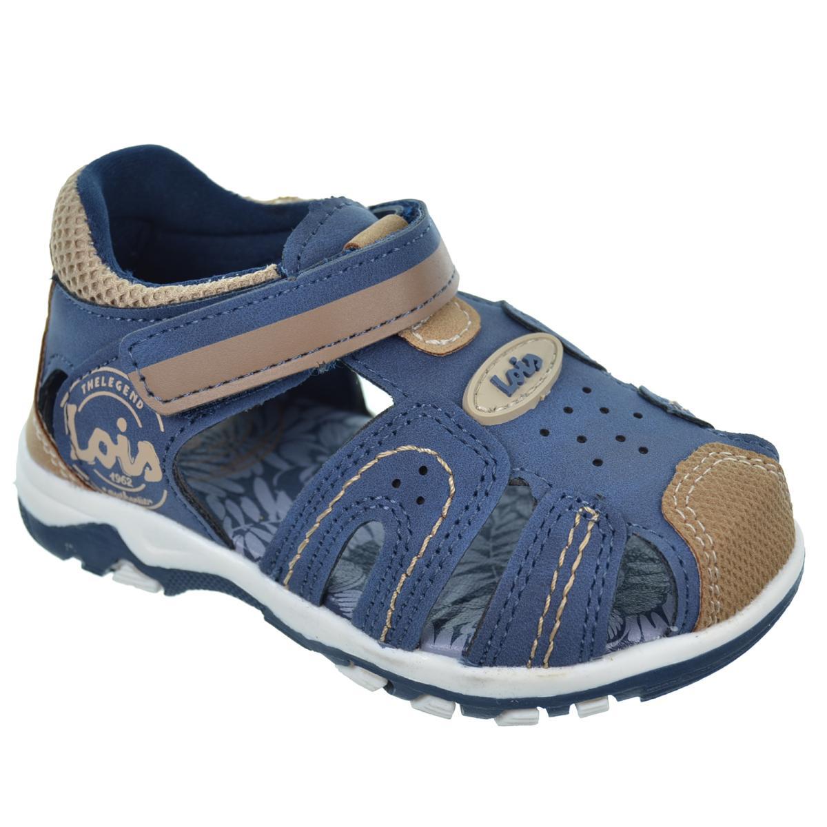 Lois 46224 Sandalia Reforzada Acolchada con Velcro Niño