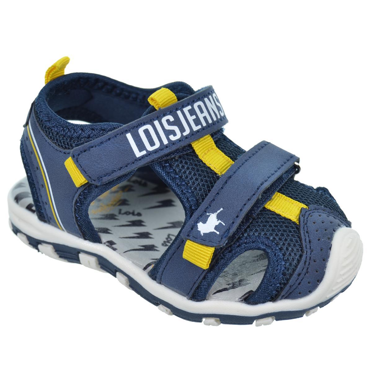 Lois 46222 Sandalia Reforzada Acolchada Velcro Niño