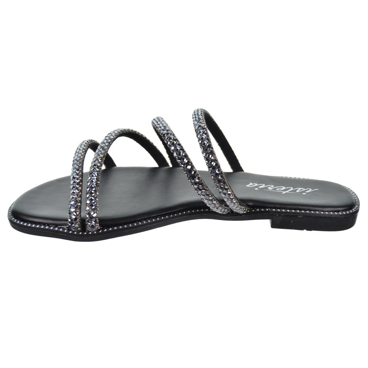 Isteria 24117 Sandalia Fantasía Diamantes Acolchada Antideslizante Mujer