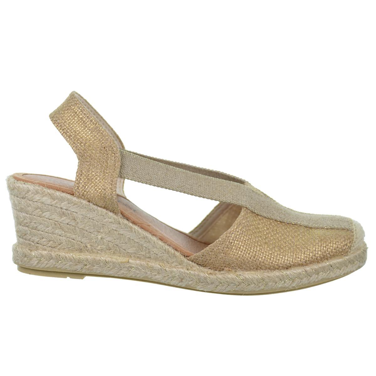 Mediterranea 40164 Alpargata Confort Piso Cuña Yute Mujer Mediterranea 40164 Alpargata Confort Piso Cuña Yute Mujer