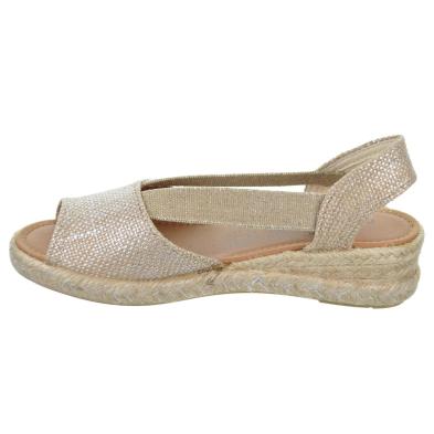 Mediterranea 40238 Alpargata Confort Cuña en Yute Mujer