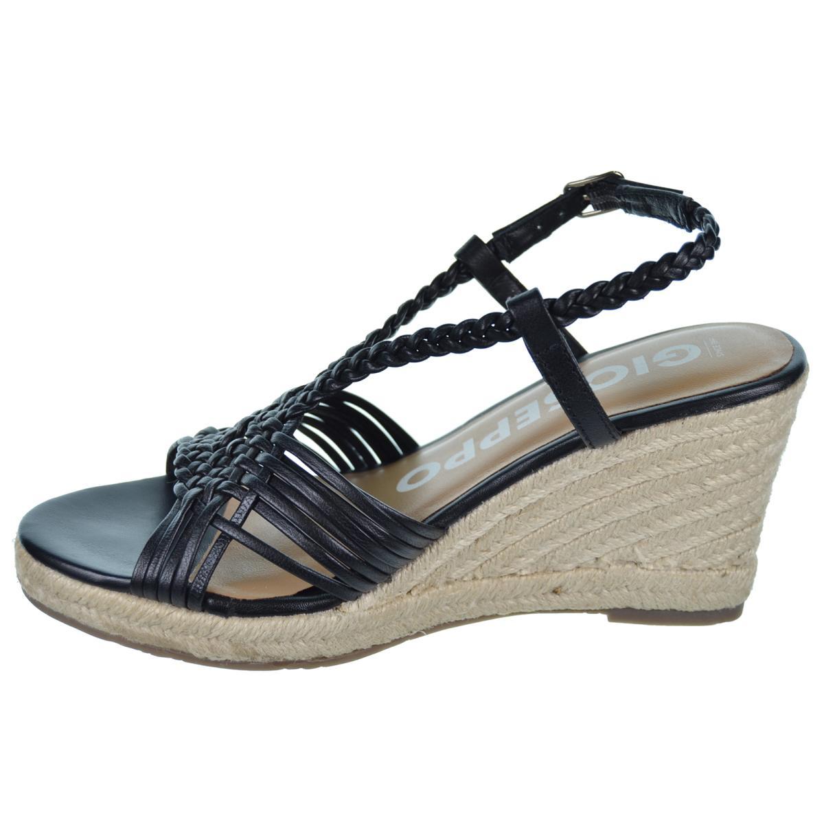Gioseppo Glide 72071 Sandalia Piel Cuña Yute Mujer
