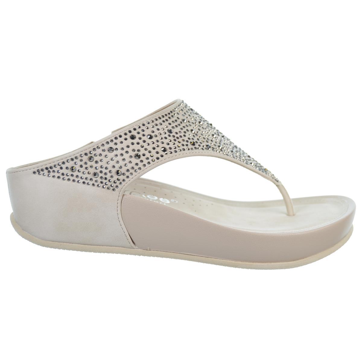 Amarpies 26556 Sandalia Esclava Confort Cuña Plataforma Mujer