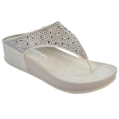 Amarpies 26556 Sandalia Esclava Confort Cuña Plataforma Mujer