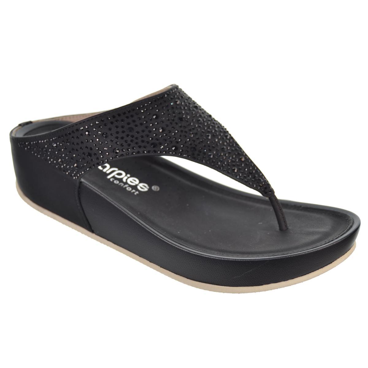 Amarpies 26556 Sandalia Esclava Confort Cuña Plataforma Mujer