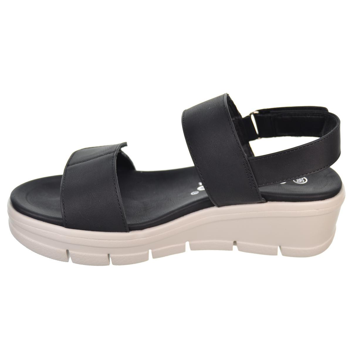 Amarpies 23505 Sandalia Velcro Confort Cuña Plataforma Mujer