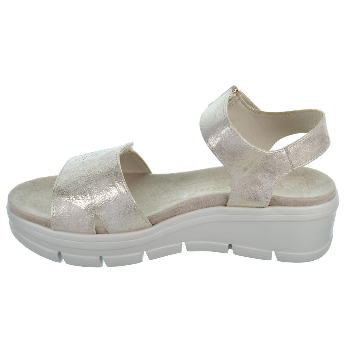 Amarpies 26553 Sandalia Confort Velcro Plataforma Cuña Mujer