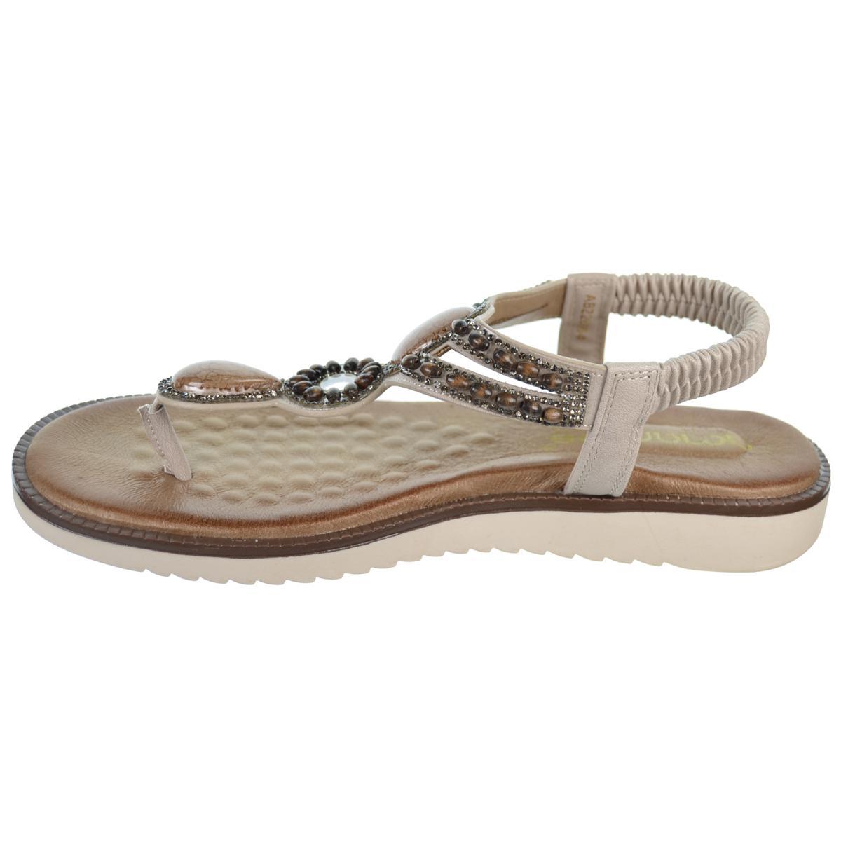 Amarpies 26664 Sandalia Plantilla Confort Suela Goma Mujer