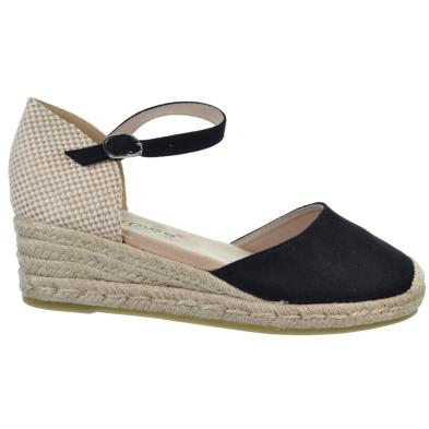 Amarpies 26481 Alpargata Confort Textil Cuña Yute Mujer