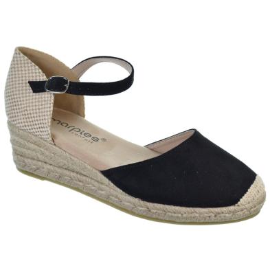 Amarpies 26481 Alpargata Confort Textil Cuña Yute Mujer