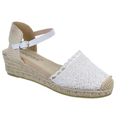 Amarpies 26482 Alpargata Confort Hebilla Cuña Yute Mujer