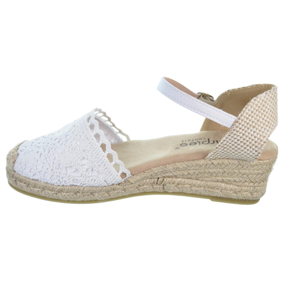 Amarpies 26482 Alpargata Confort Hebilla Cuña Yute Mujer