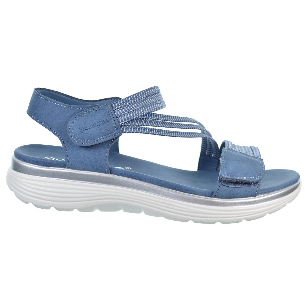 Amarpies 26591 Sandalia Velcro Plantilla Confort Cuña Mujer