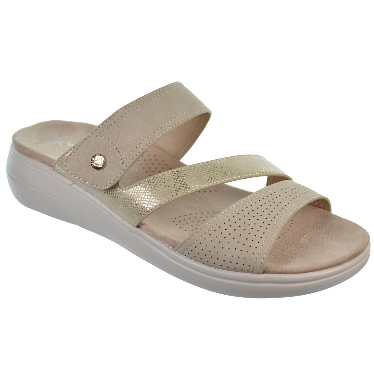 Amarpies 26594 Sandalia Confort Cuña Pies Delicados Mujer