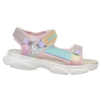 Crecendo 2525 Sandalia Confort Piel Velcro Unicornio Niña Crecendo 2525 Sandalia Confort Piel Velcro Unicornio Niña