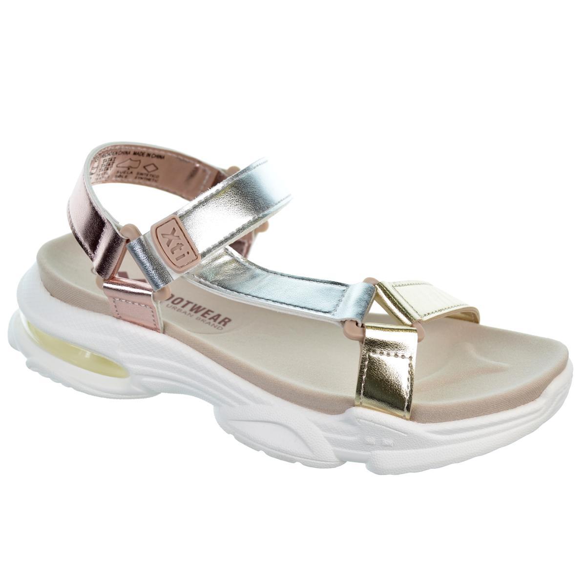 Xti Kids 150725 Sandalia Metalizada Vegana Velcro Niña Xti Kids 150725 Sandalia Metalizada Vegana Velcro Niña