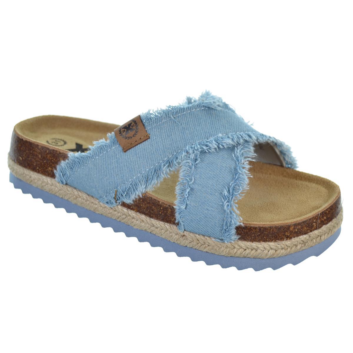 Xti Kids 150885 Sandalia Bio Textil Vaquero con Yute Niña