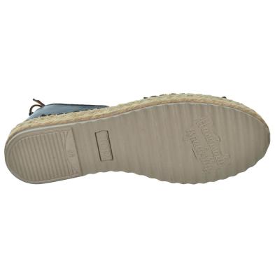 Top3 24510 Alpargata Piel y Yute Confort Hebilla Mujer