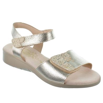 Duendy 3781 Sandalia Confort Piel Velcro Mujer Pies Delicados