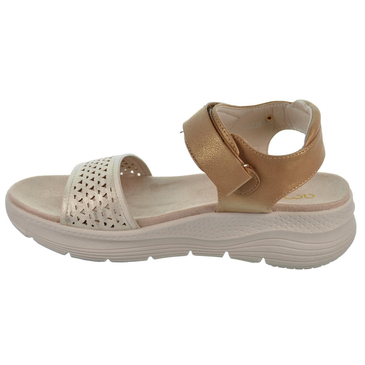 Amarpies 26559 Sandalia Confort Plataforma Mujer velcro y hebilla Amarpies 26559 Sandalia Confort Plataforma Mujer velcro y hebilla