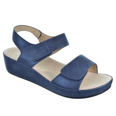 Amarpies 23587 Sandalia Confort Cuña Mujer Pies Delicados