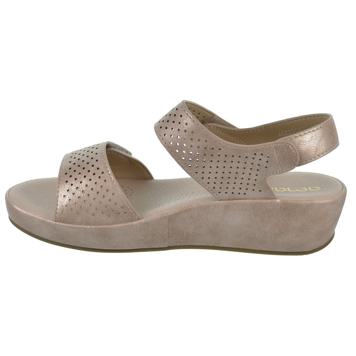 Amarpies 23587 Sandalia Confort Cuña Mujer Pies Delicados