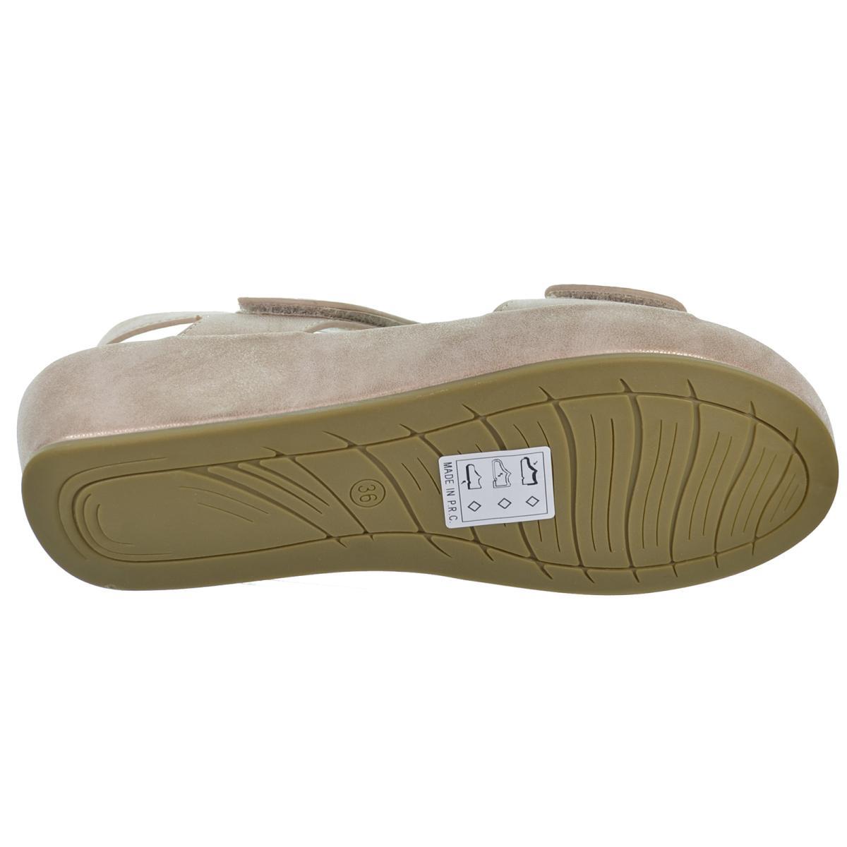 Amarpies 23587 Sandalia Confort Cuña Mujer Pies Delicados