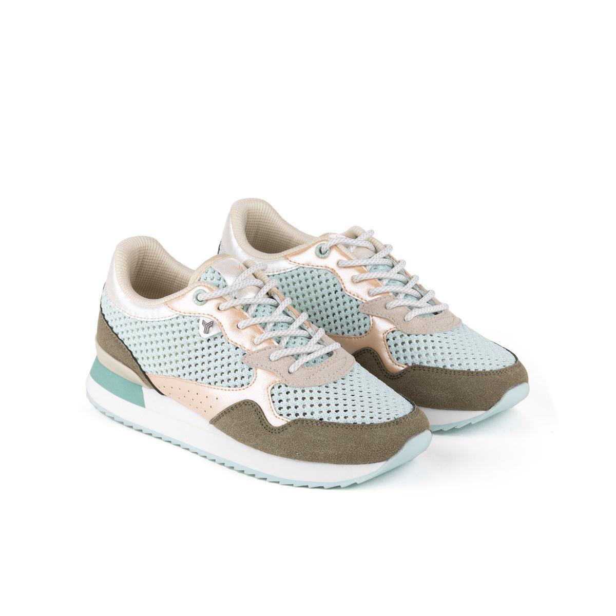 Yumas Fiorenza Sneaker Cordones Confort Latex Mujer