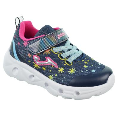 Joma Jspacw2403 Deportivo Textil con Velcro y Cordones Luces Niña