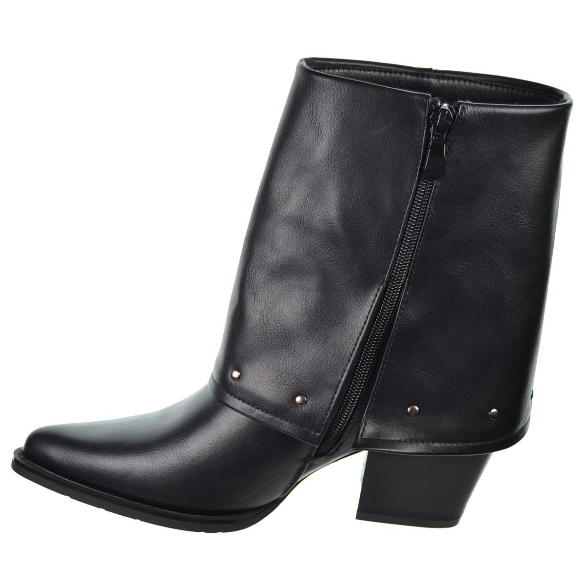 Isteria 24216 Botin Acolchado con Remaches y Tacón Ancho Mujer Isteria 24216 Botin Acolchado con Remaches y Tacón Ancho Mujer