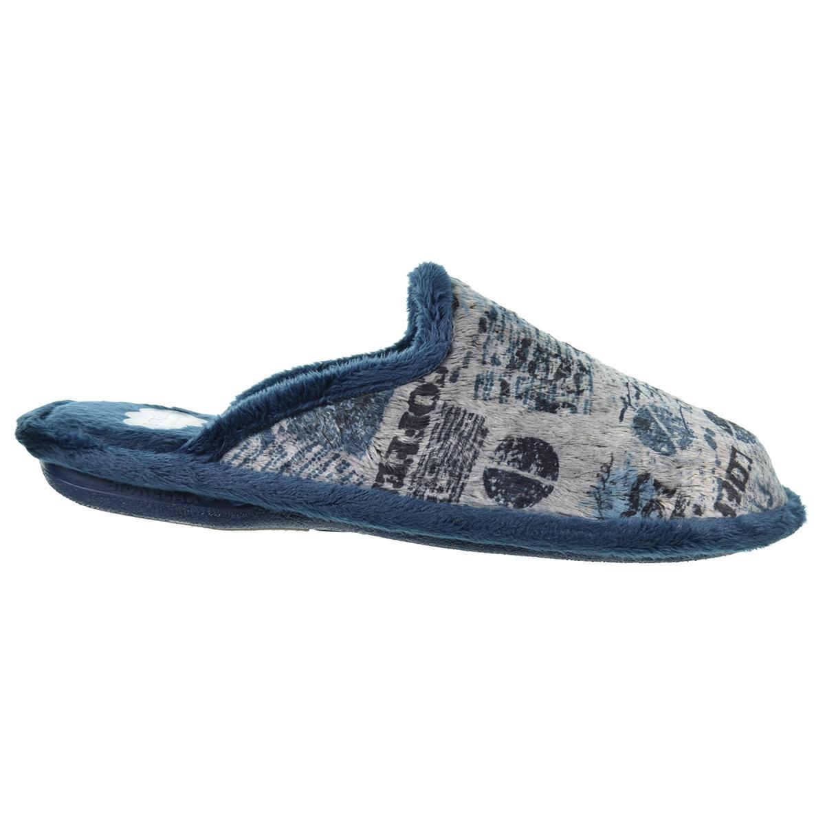 Biorelax 1511 Zapatilla Casa Textil Hombre Pies Delicados