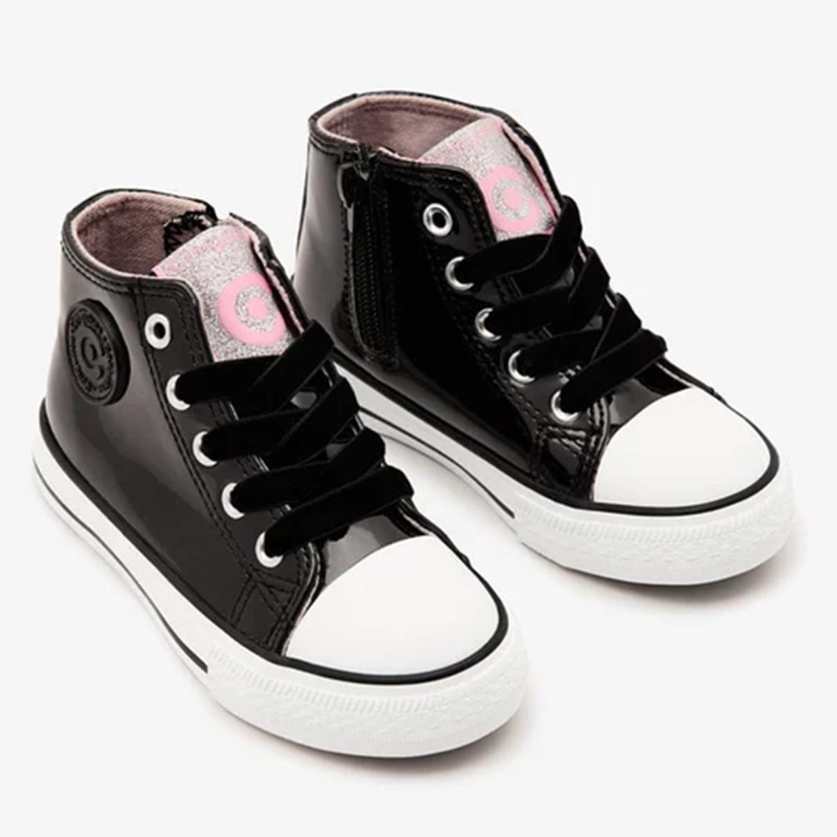 Conguitos 283090 Zapatilla caña alta Charol NIña