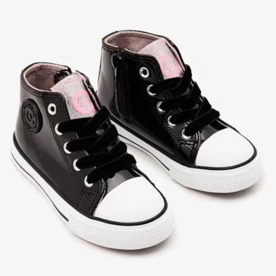 Conguitos 283090 Zapatilla caña alta Charol NIña