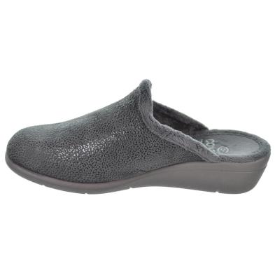 Cmconfort 40112 Zapatilla Casa destalonada textil y plantilla acolchada máximo confort. Piso con cuña de goma antideslizante.