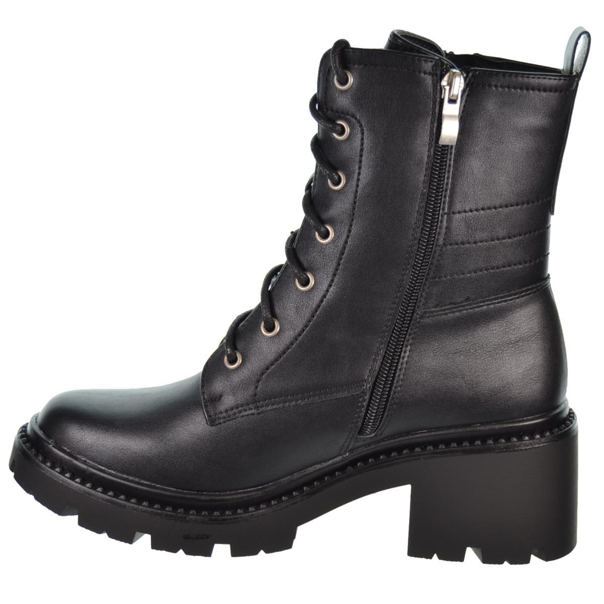 Isteria 24277 Botín Sintético Cremallera Cordones Mujer