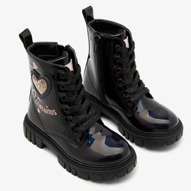 Conguitos 244005 Bota Charol Acolchada con Adornos Niña
