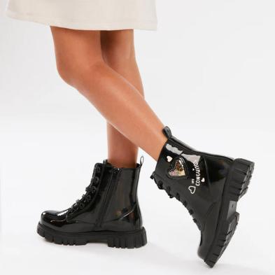 Conguitos 244005 Bota Charol Acolchada con Adornos Niña