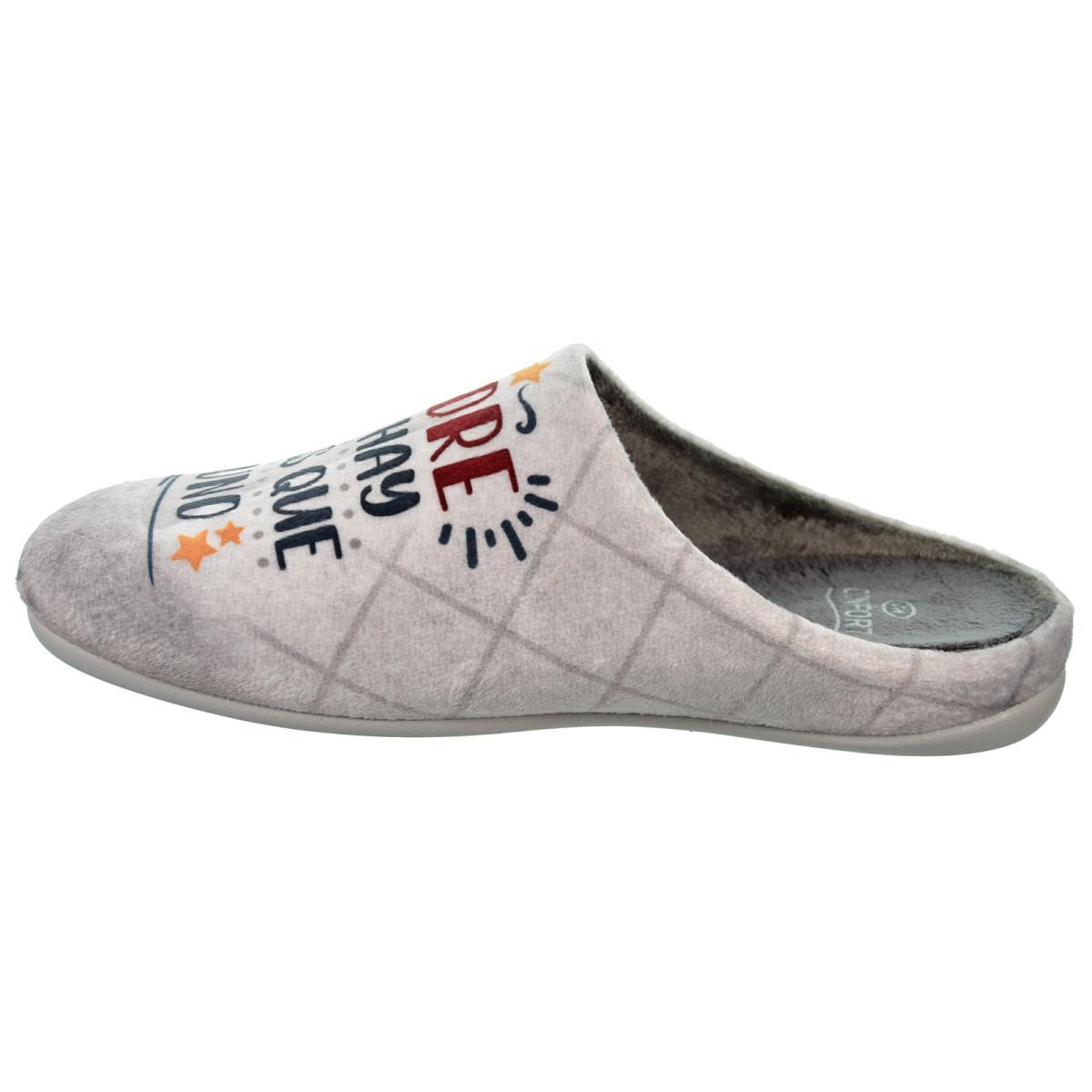 Cmconfort 40424 Zapatilla Casa Acolchada Textil Hombre