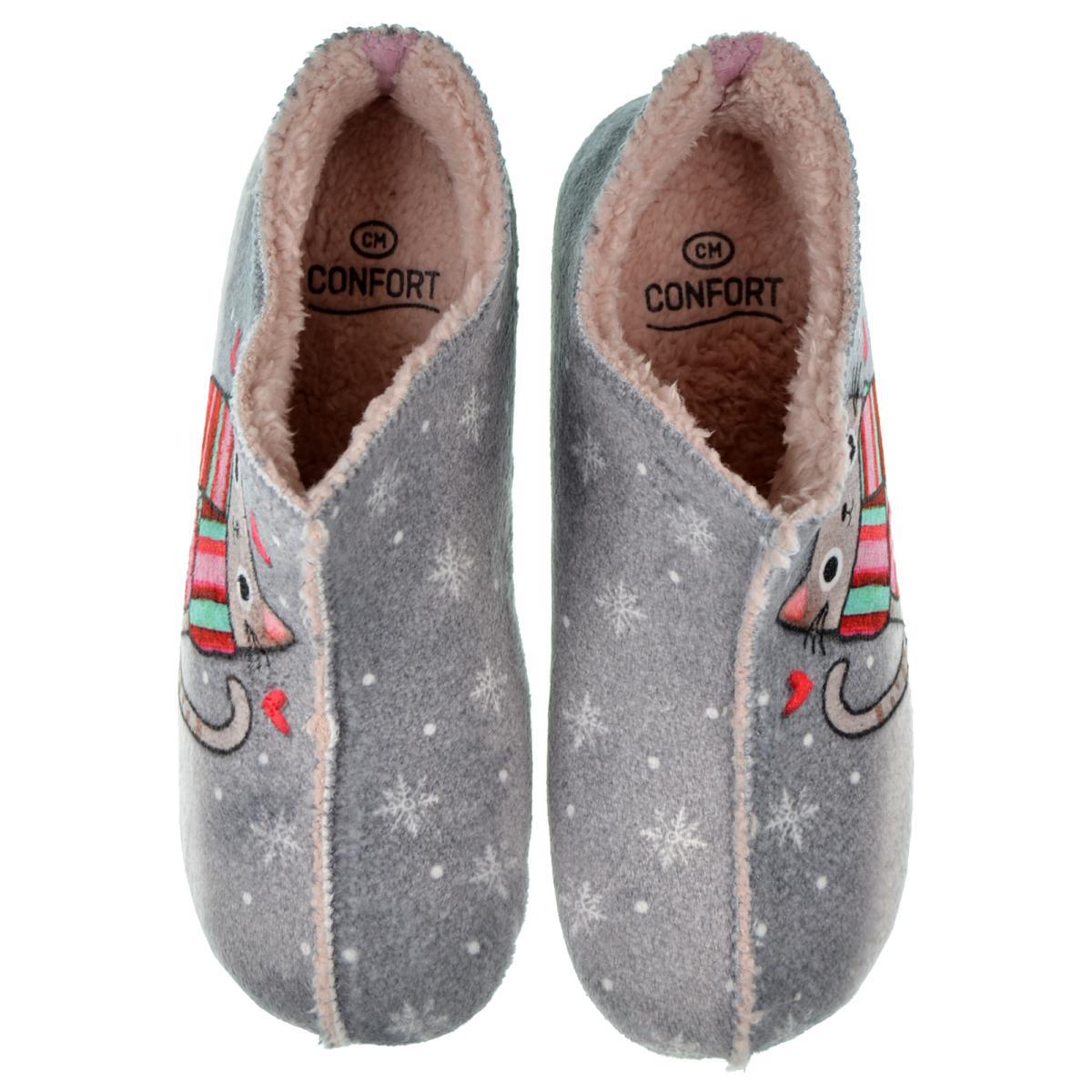 Cmconfort 40405 Zapatilla Casa Confort Borreguillo Mujer