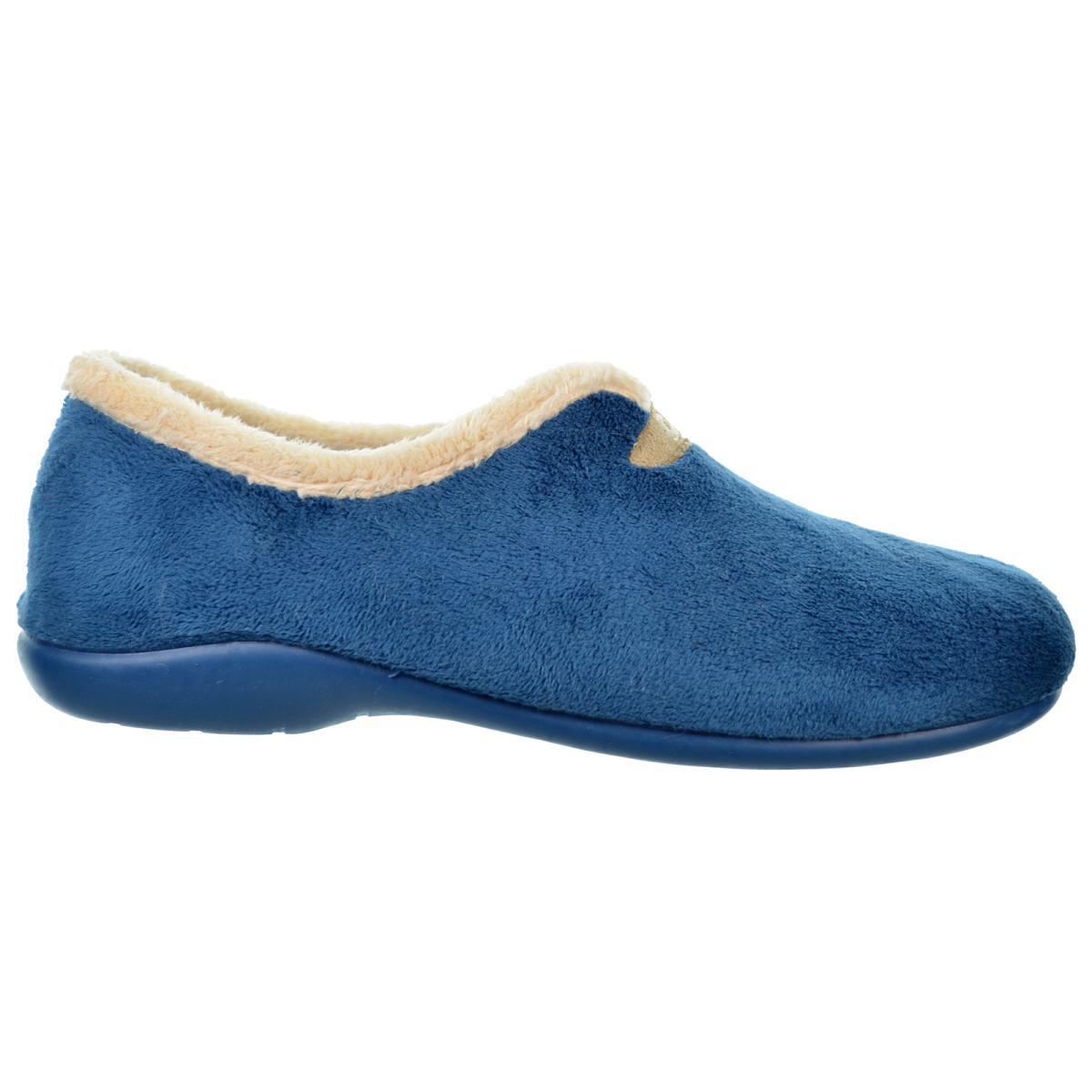 Cmconfort 30555 Zapatilla Casa Textil Acolchada Mujer