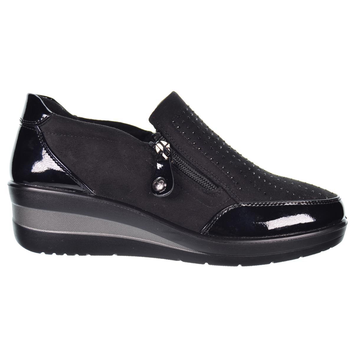 Amarpies 25337 Zapato Confort Sintético Textil Cuña Mujer