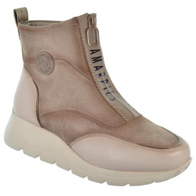 Amarpies 27098 Botín Confort Sintético Textil Cuña Mujer