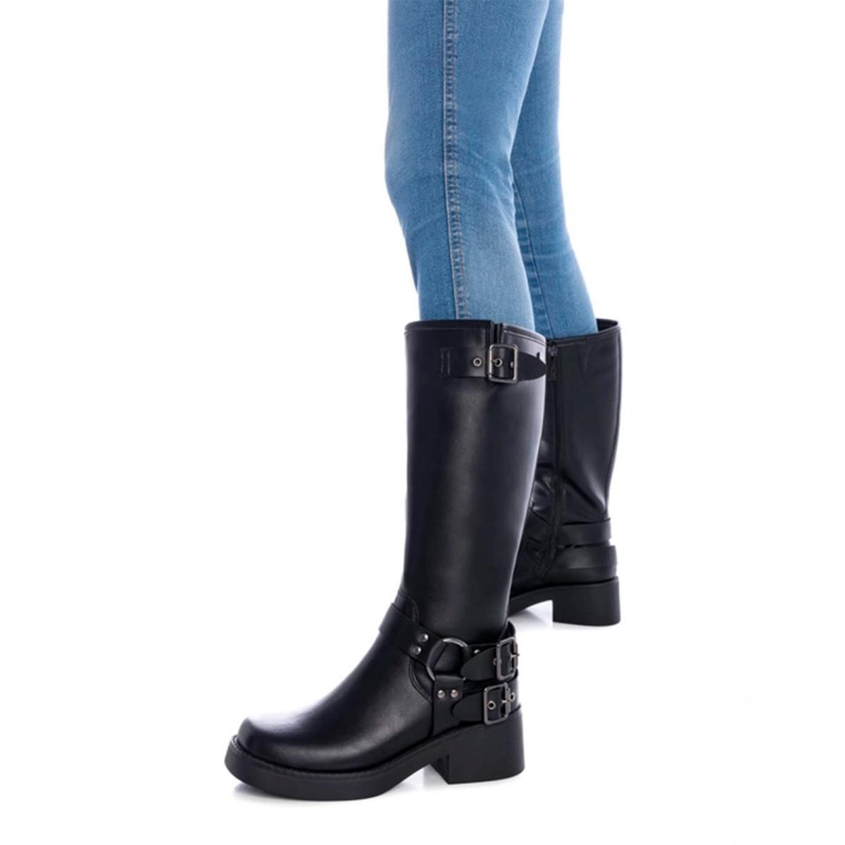 Refresh 172122 Bota Vegana Forro Textil Tacón Mujer