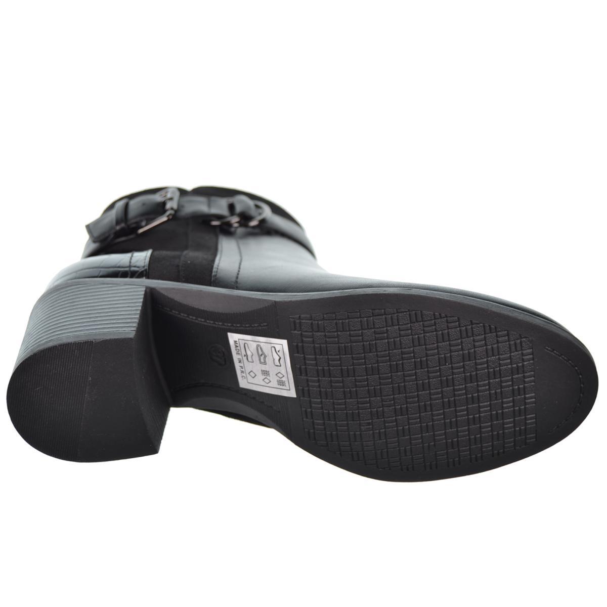 Amarpies 27295 Botín Acolchado Antelina Tacón Ancho Mujer